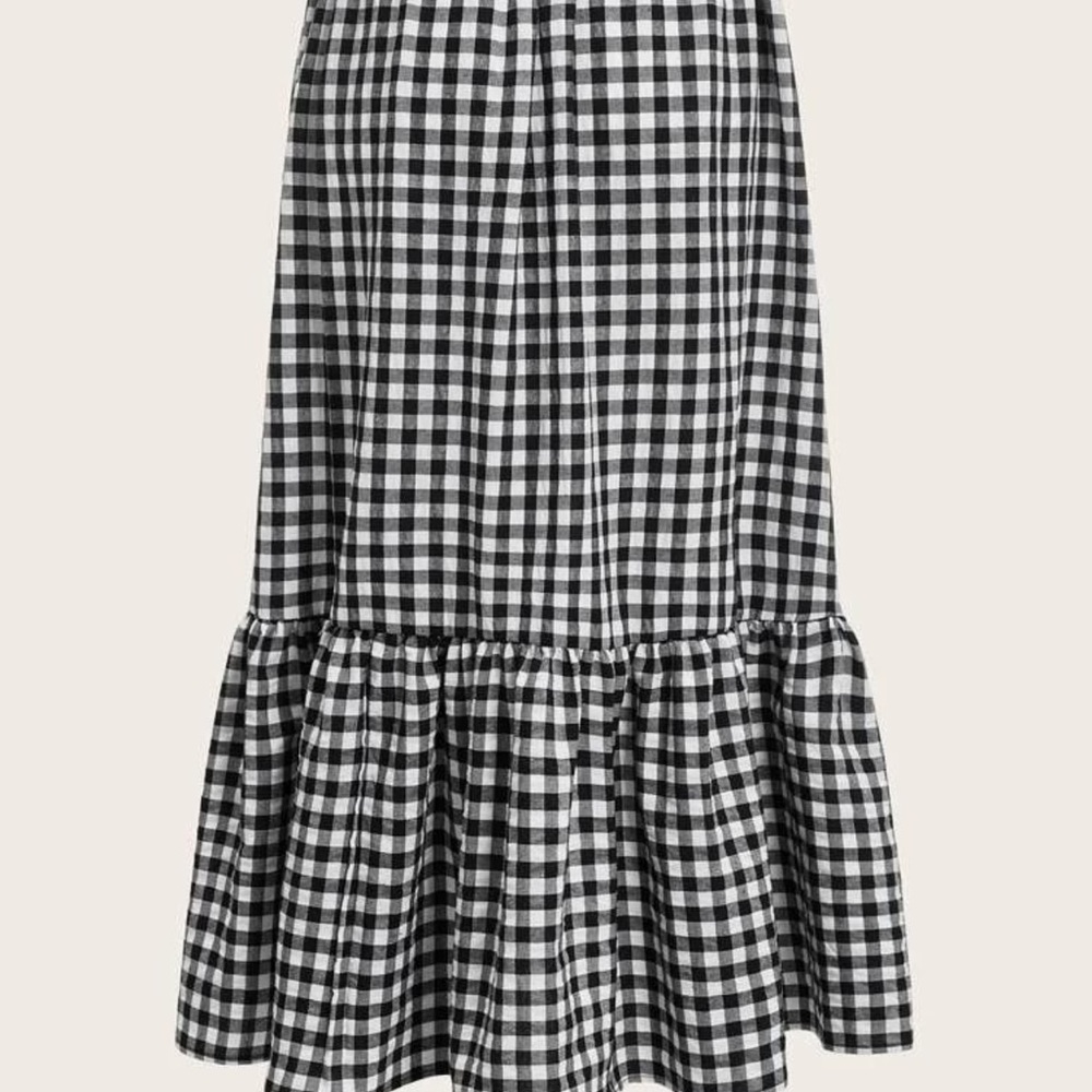 Plaid midi skirt - Picture 2 of 6